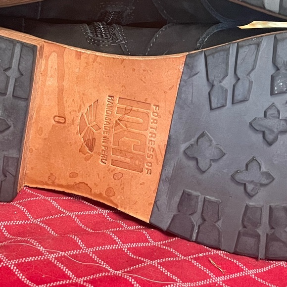 Fortress of Inca tall black leather buckle boots! SUNDANCE - Picture 8 of 8